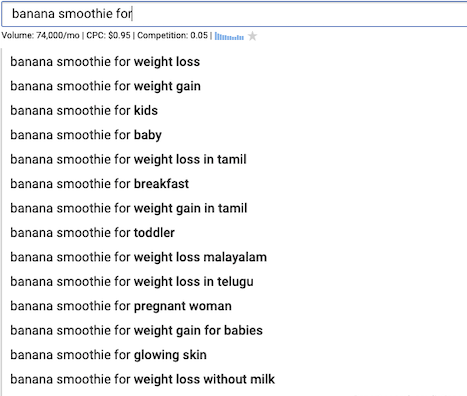 autocomplete