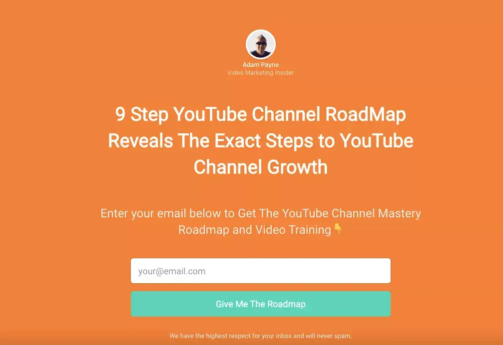 Landing page