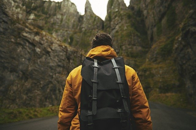 A backpacker